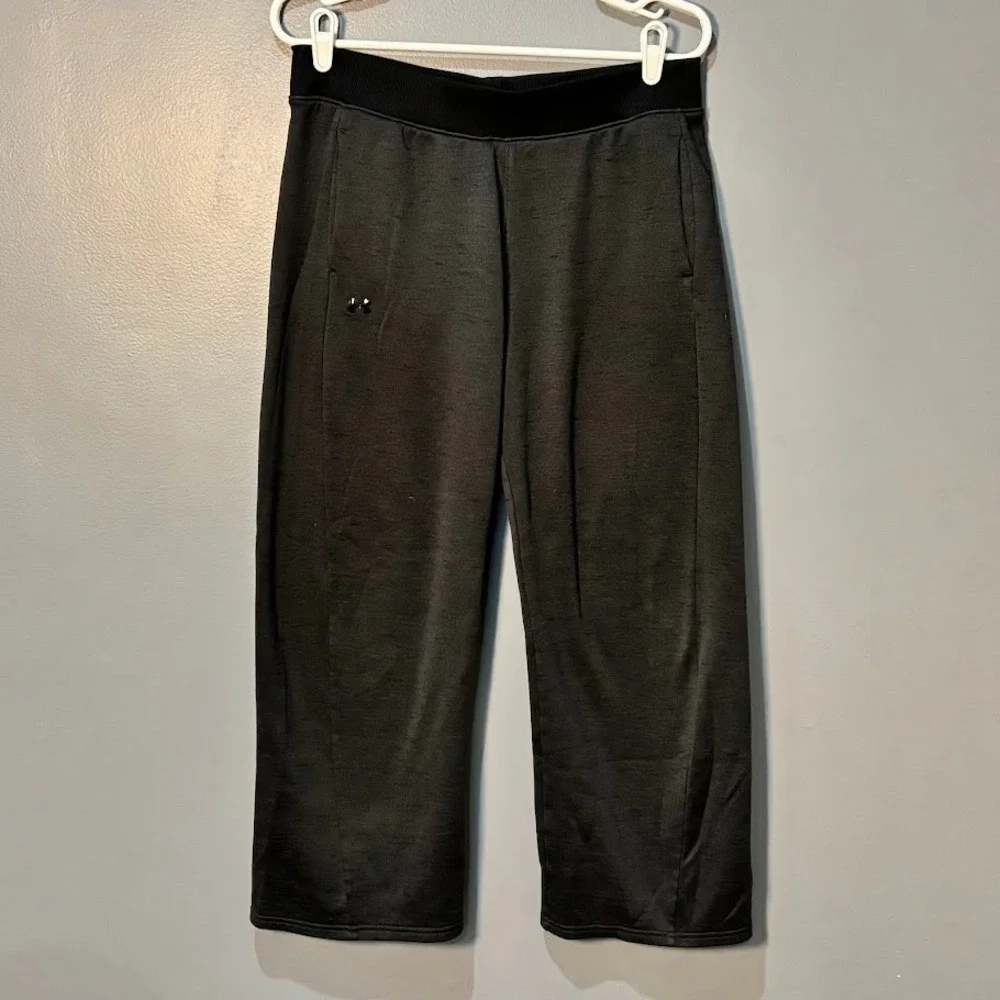 Under Armour Sweatpants Mens Medium Gray Polyester ColdGear Loose Fleece Joggers